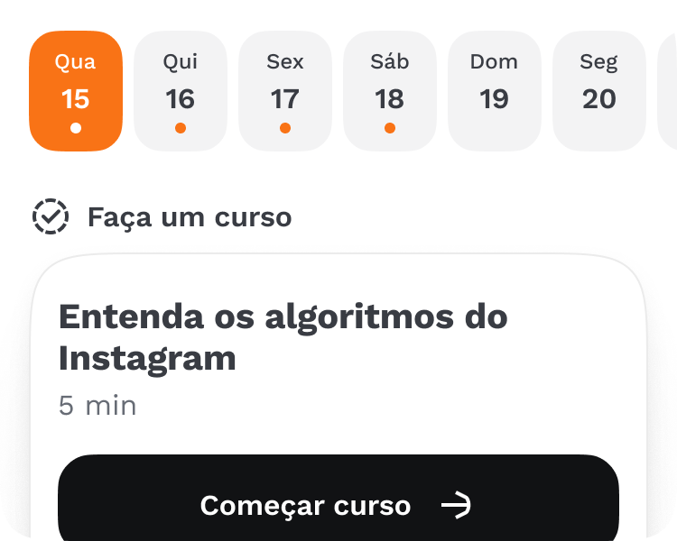 Receba seu plano