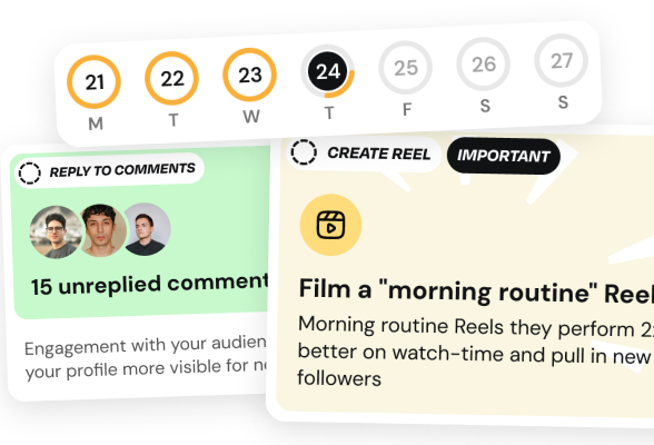 Daily plan tasks in the Boom app